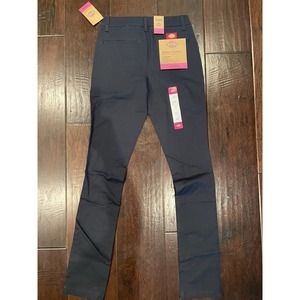 NWT Dickies Junior's Stretch Pants HH874SK Original 4 Pocket Skinny Size 0/24